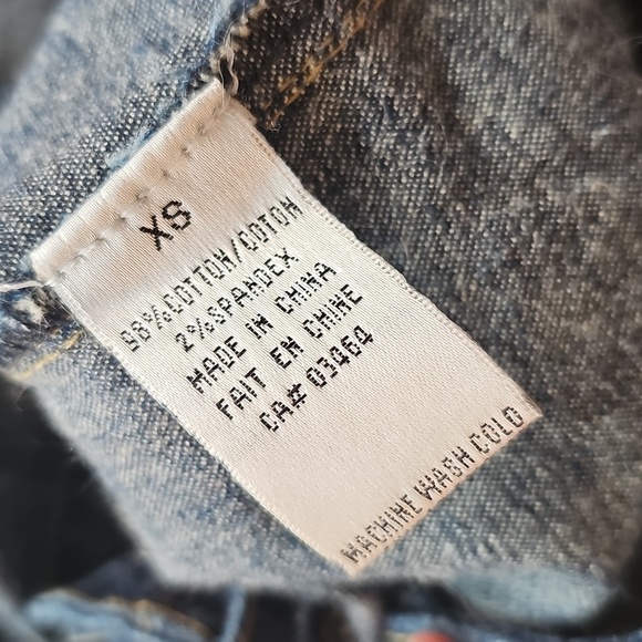 Reitmans Western Denim Halter Crop Top Vest Shirt, XS - Picture 12 of 12